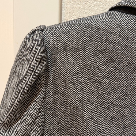 Veronica Beard Bayard Dickey Colorblock Jacket in Herringbone Grey Size 6 - Picture 7 of 7